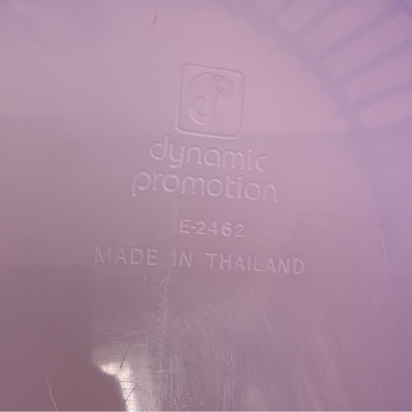 VTG MCM Purple Laundry Basket Retro Mid Century Quality Hard Plastic HTF Handles - Picture 5 of 10